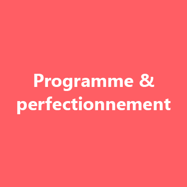 Objectif programme et perfectionnement des TMS